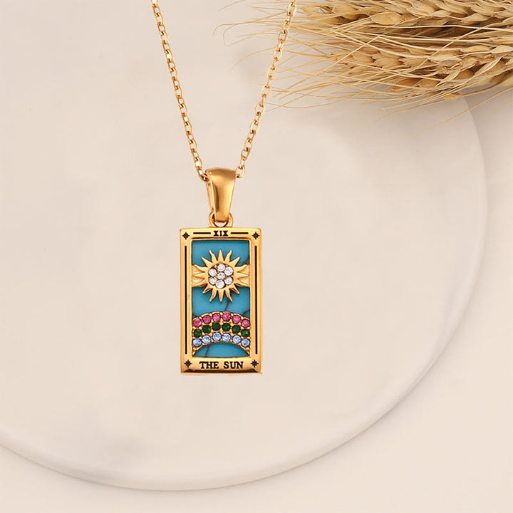 Olivenorma "Sun Lovers Star Moon" Tarocchi Collana Segno 