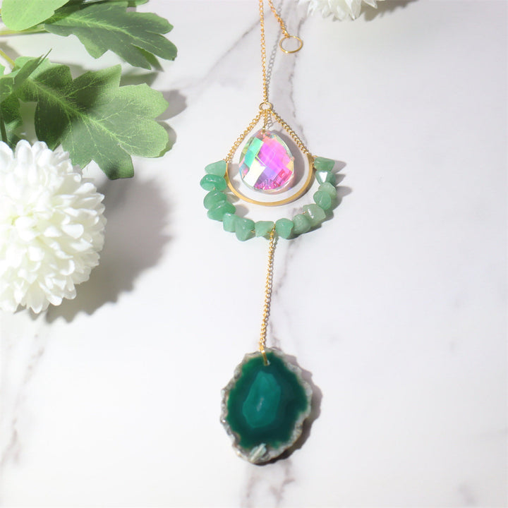 Olivenorma Crystal Suncatchers Moon Boho Decor Campanello a vento