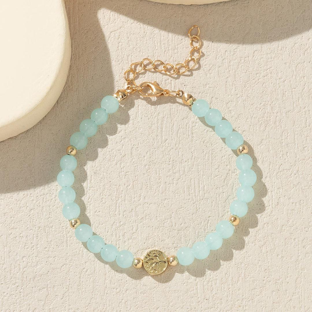 Bracciale Olivenorma con perline di cristallo multicolore e albero della vita 
