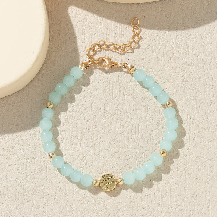 Bracciale Olivenorma con perline di cristallo multicolore e albero della vita 