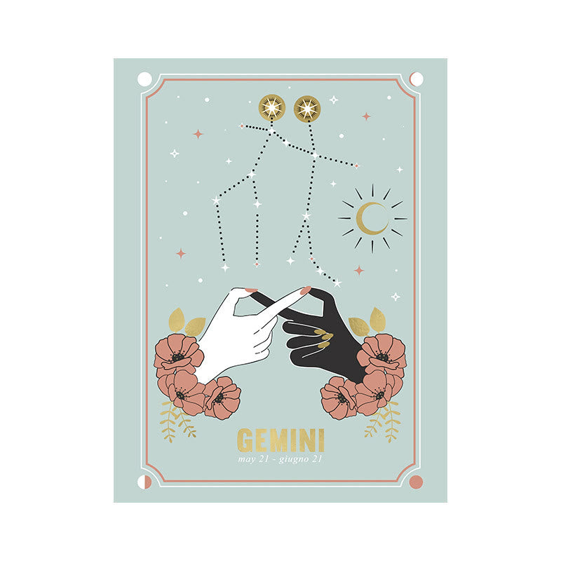 Olivenorma Gesto Zodiaco Nordico Piccolo Affresco Poster 