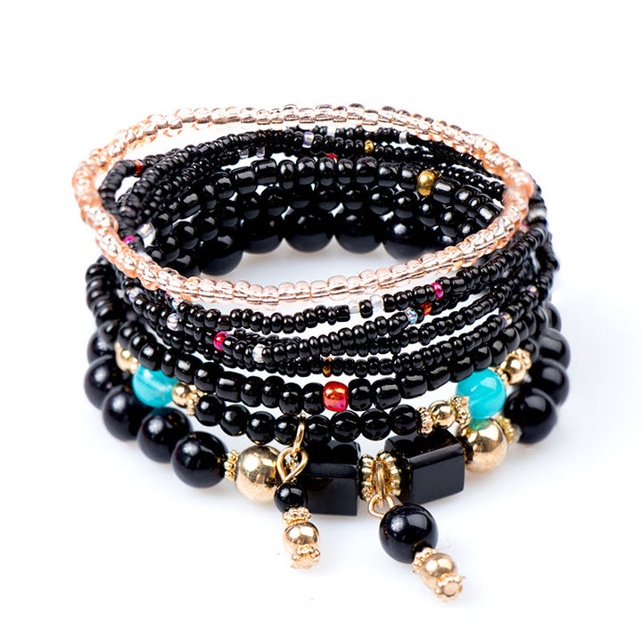 Olivenorma Emperor Stone Bracciale a strati con perline