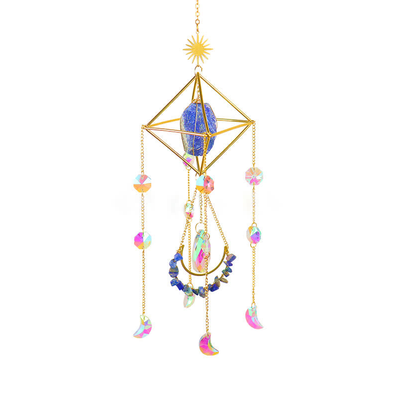 Ornamento di pietra preziosa acchiappasole in cristallo Rainbow Maker Olivenorma 