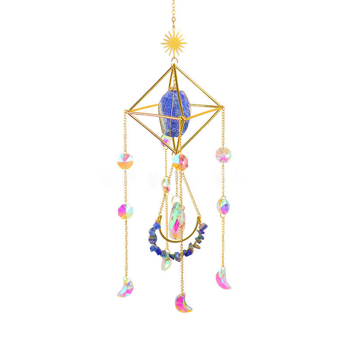 Ornamento di pietra preziosa acchiappasole in cristallo Rainbow Maker Olivenorma 
