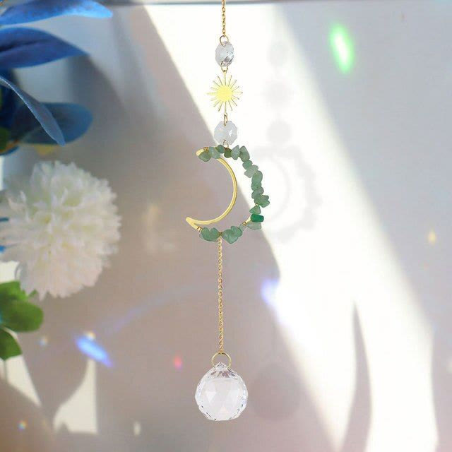 Olivenorma Moon Suncatcher - Campanello a vento da parete