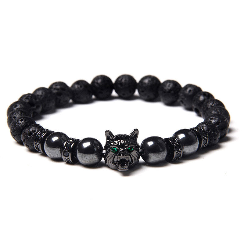 Bracciale Lupo Olivenorma Lapislazzuli - Ossidiana - image 11