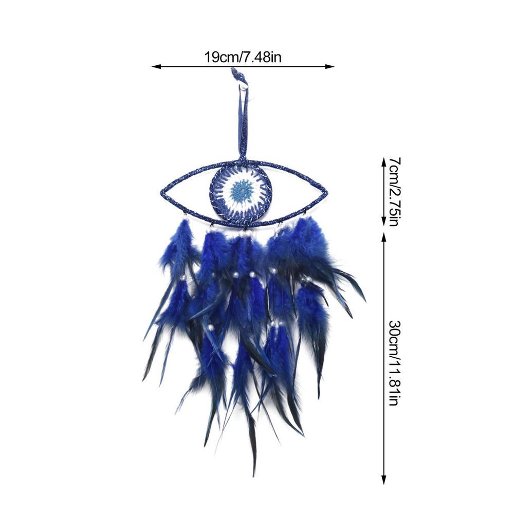 Olivenorma Blu Malocchio Piuma Acchiappasogni 