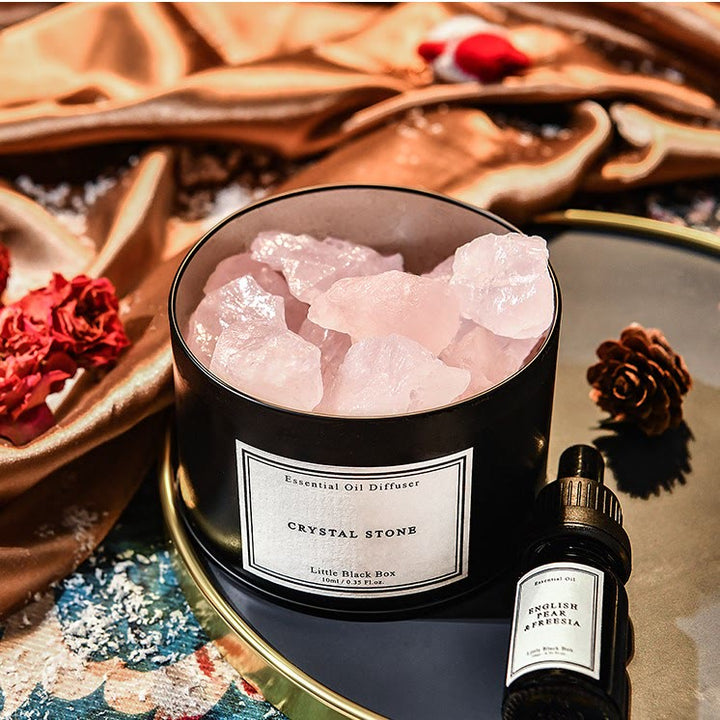 Olivenorma Diffusore Pietra Olio Essenziale Cristallo Aromaterapia Confezione Regalo