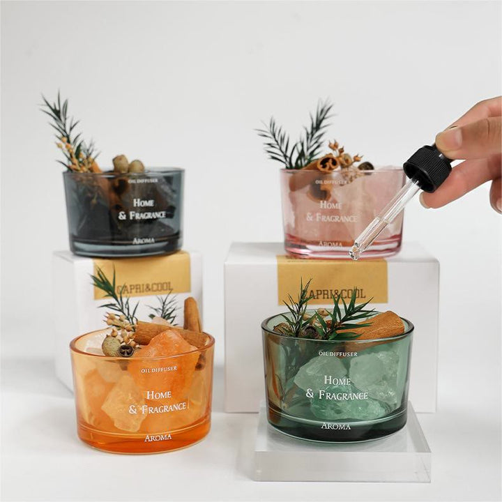 Olivenorma Natural Crystal Flameless Essential Oil Cristallo Aromaterapia 