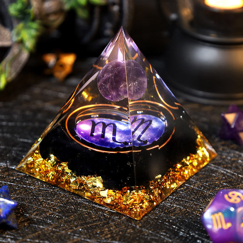 Olivenorma Ametista Palla Ossidiana Ghiaia Zodiaco Scorpione Orgone Piramide