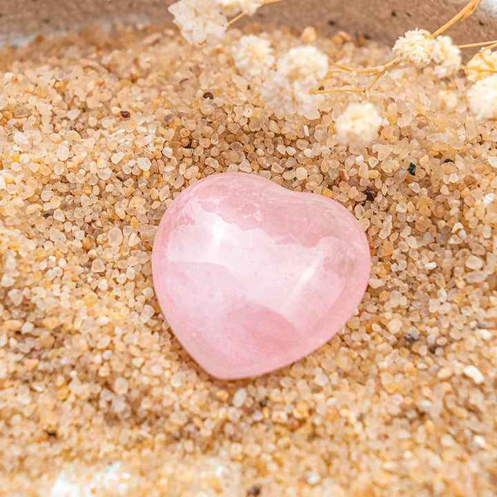Olivenorma Rose Quartz Love Crystal Heart