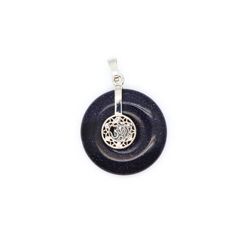 Collana con fibbia della pace in cristallo naturale Olivenorma e albero della vita