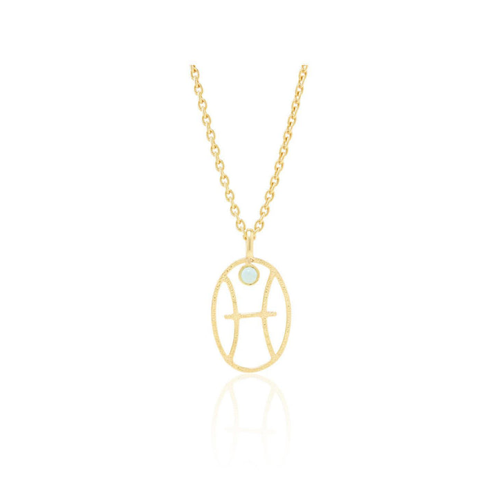 Collana con rune zodiacali cave Olivenorma Birthstone