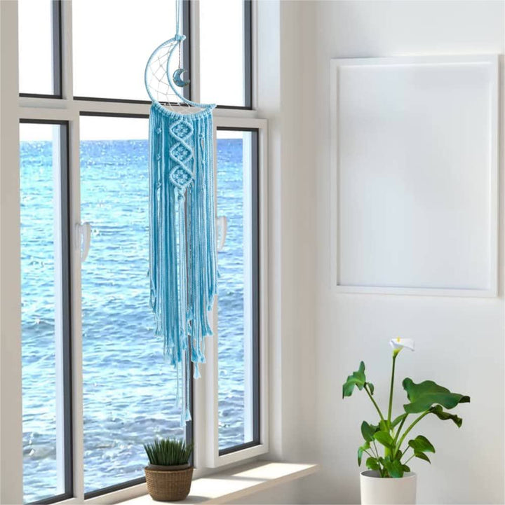 Acchiappasogni con nappa macramè Olivenorma Stella Luna 