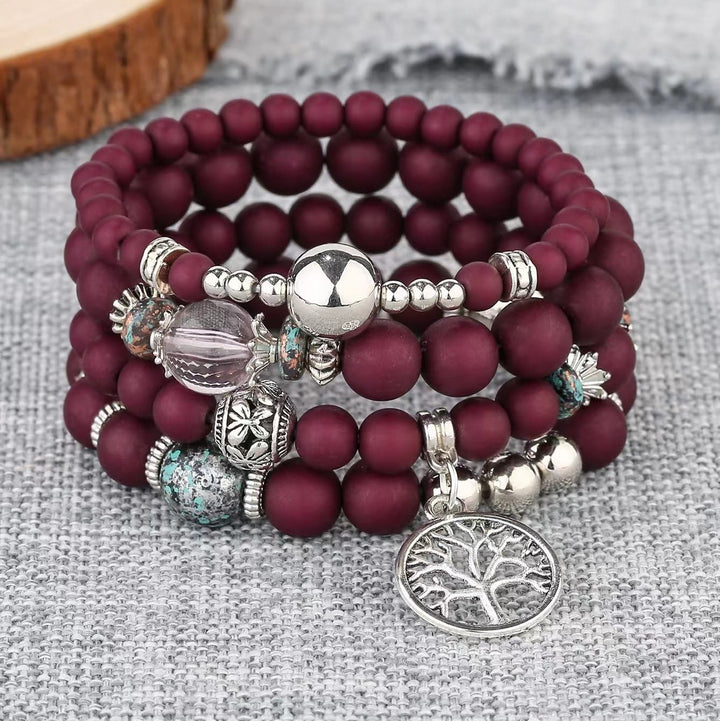 Olivenorma Bohemia Set di bracciali con perline Albero della vita 