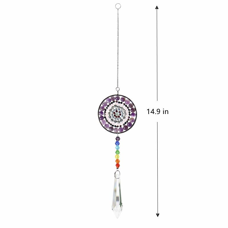 Olivenorma Crystal Suncatchers Campanello a vento Chakra fatto a mano 