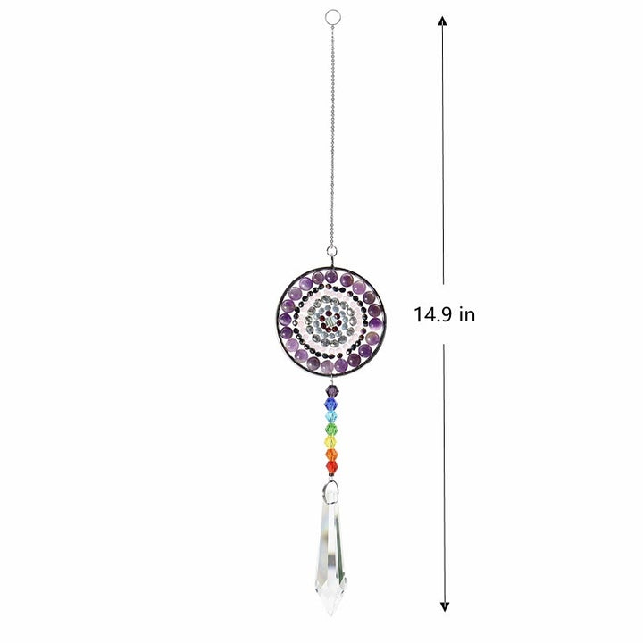 Olivenorma Crystal Suncatchers Campanello a vento Chakra fatto a mano 
