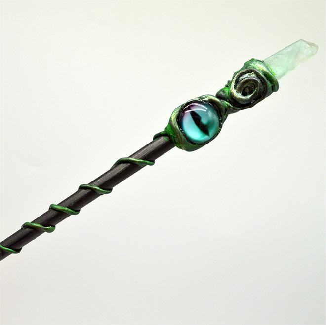 Olivenorma Evil Eye Witch Magic Stick Bacchette di cristallo
