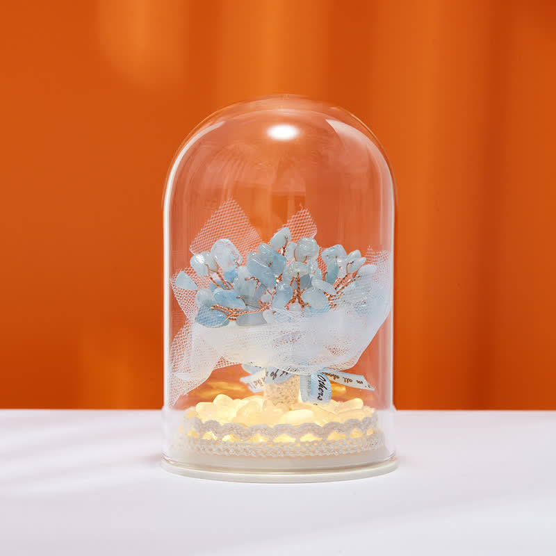 Copertura in vetro di cristallo naturale Olivenorma Decorazione per albero Feng Shui