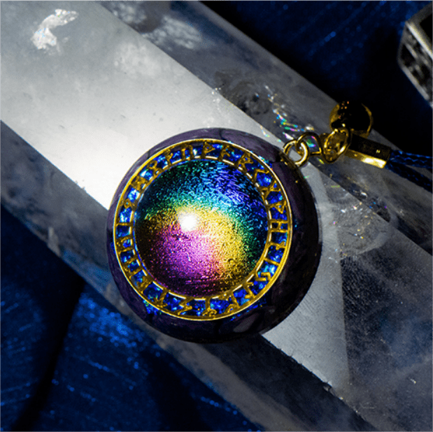 Anello Olivenorma Chrono Arcobaleno Tormalina Stella Pendente Orgone Collana 