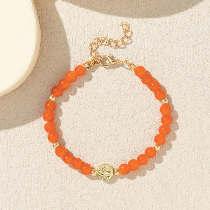 Bracciale Olivenorma con perline di cristallo multicolore e albero della vita 