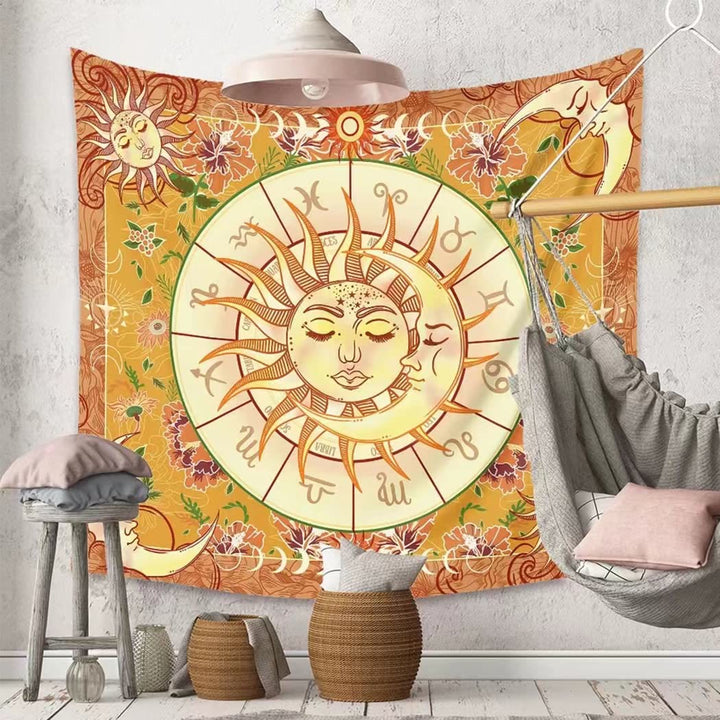 Olivenorma Arazzo Zodiaco Boho Sole Giallo 