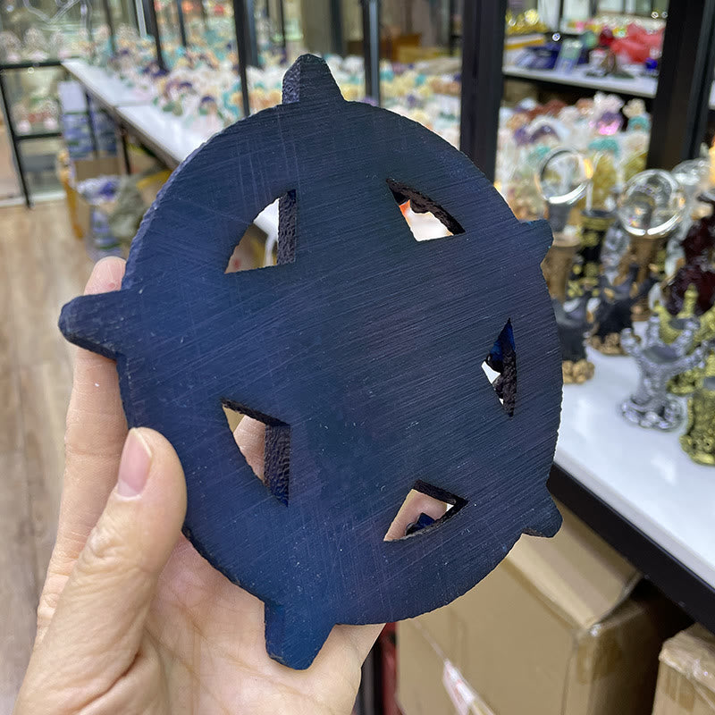 Supporto per sfera di cristallo con telaio a stella a cinque punte Olivenorma