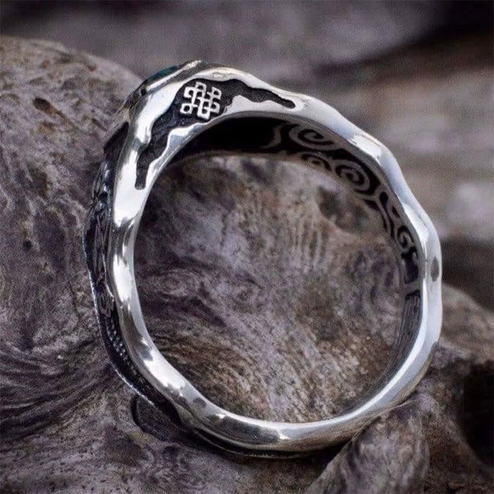 Olivenorma Buddhi Mudra - Anello con topazio azzurro svizzero 