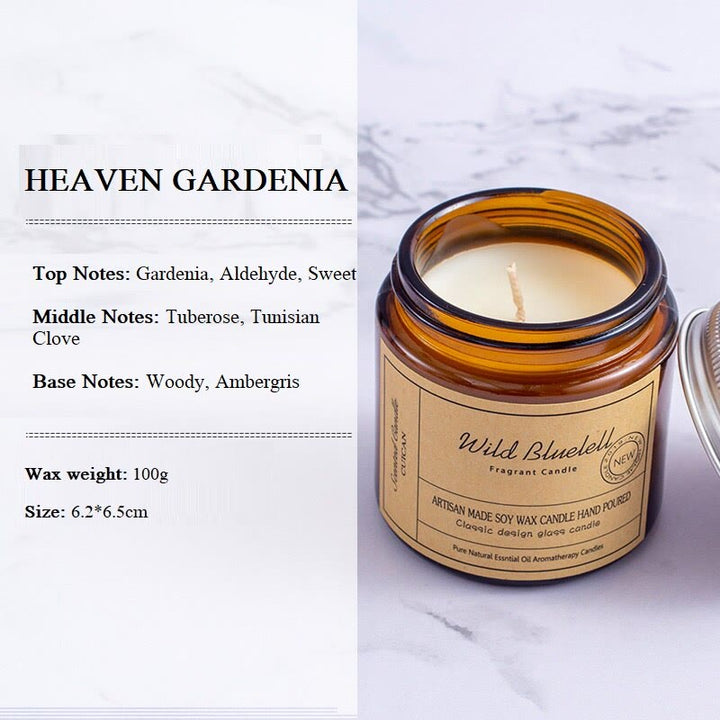 Candela profumata senza fumo Olivenorma in tazze di vetro per la casa