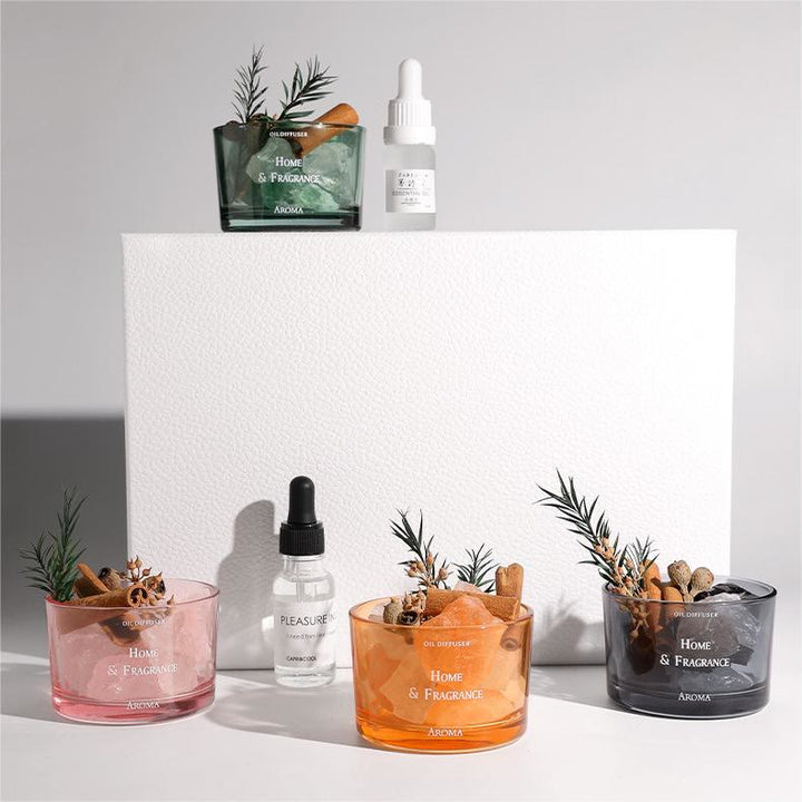 Olivenorma Natural Crystal Flameless Essential Oil Cristallo Aromaterapia 