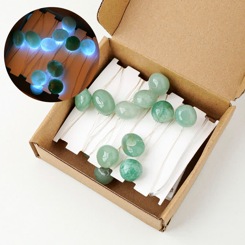 Olivenorma Lampada in pietre lucide di cristallo naturale per l'atmosfera natalizia