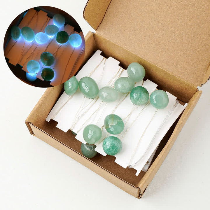 Olivenorma Lampada in pietre lucide di cristallo naturale per l'atmosfera natalizia