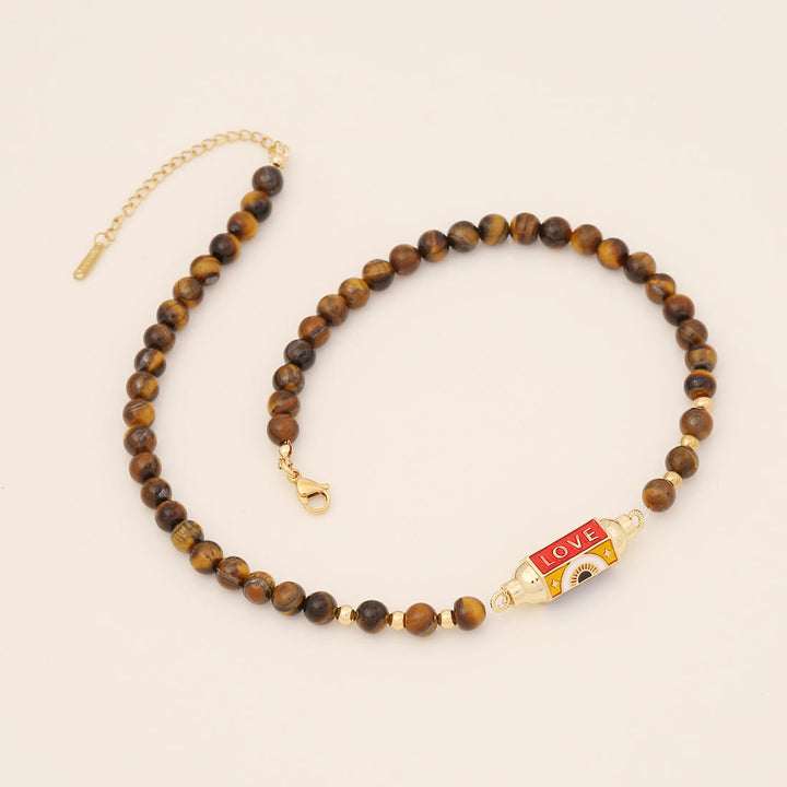 Collana Olivenorma Malocchio Malachite e Turchese - image 11