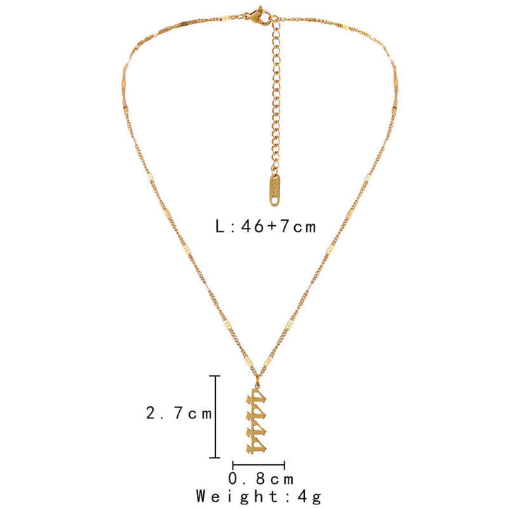 Olivenorma Angelo Numero 4444 Collana Semplice
