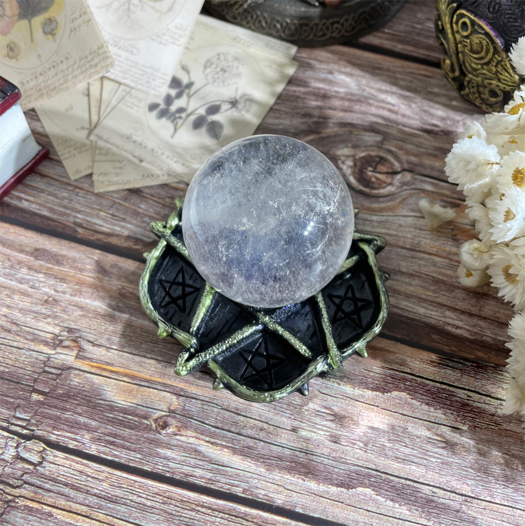 Supporto per sfera di cristallo a forma di stella Olivenorma