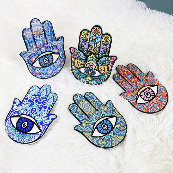 Vassoio portagioie Olivenorma Hamsa Evil Eye sottobicchiere 