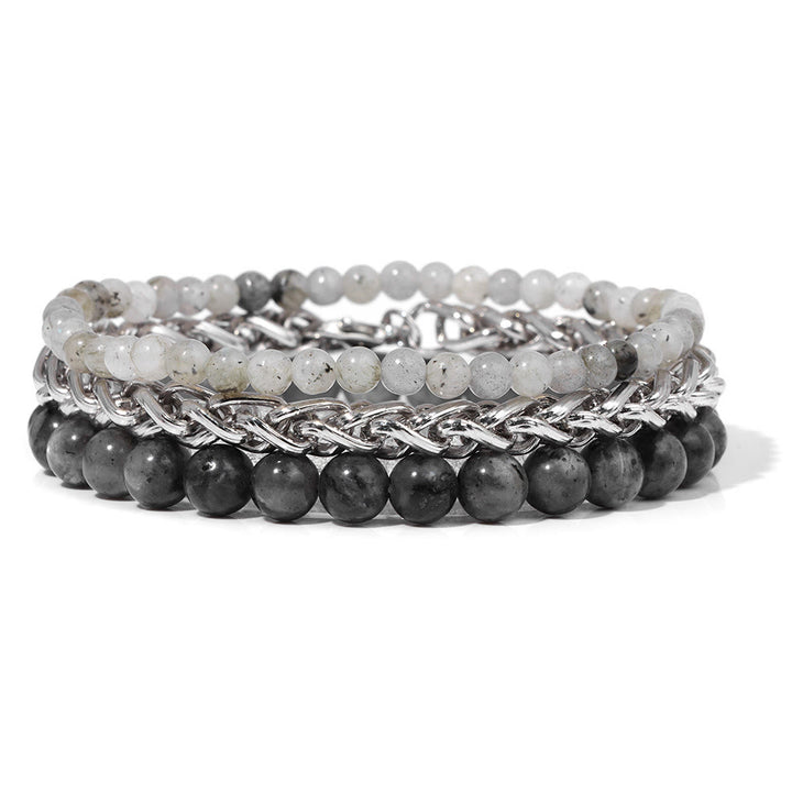 Olivenorma "Pace e calma" Bracciale Labradorite Set