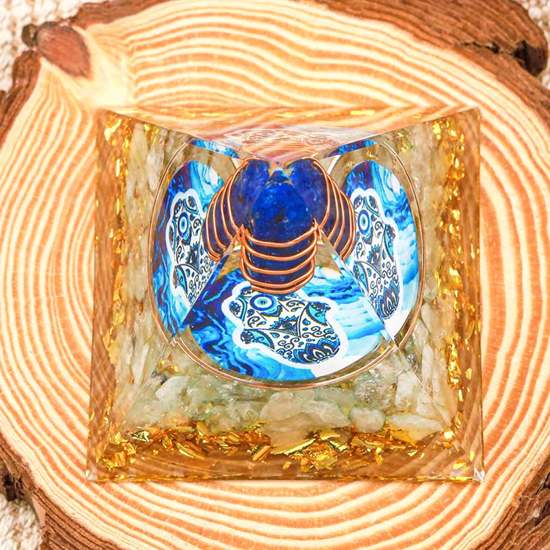 Olivenorma Lapislazzuli Pilastro Hamsa Energia Orgone Piramide 