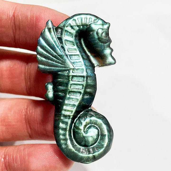 Ornamenti con faccia di luna in labradorite naturale Olivenorma , decorazione con pietre preziose 