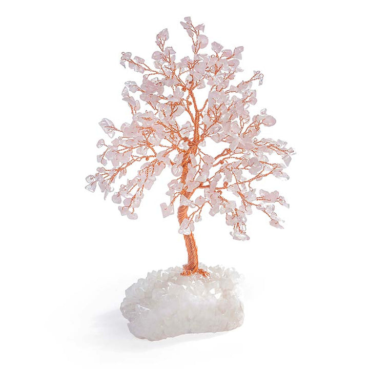 Olivenorma You Are Loved - Albero Feng Shui in pietra di quarzo rosa 