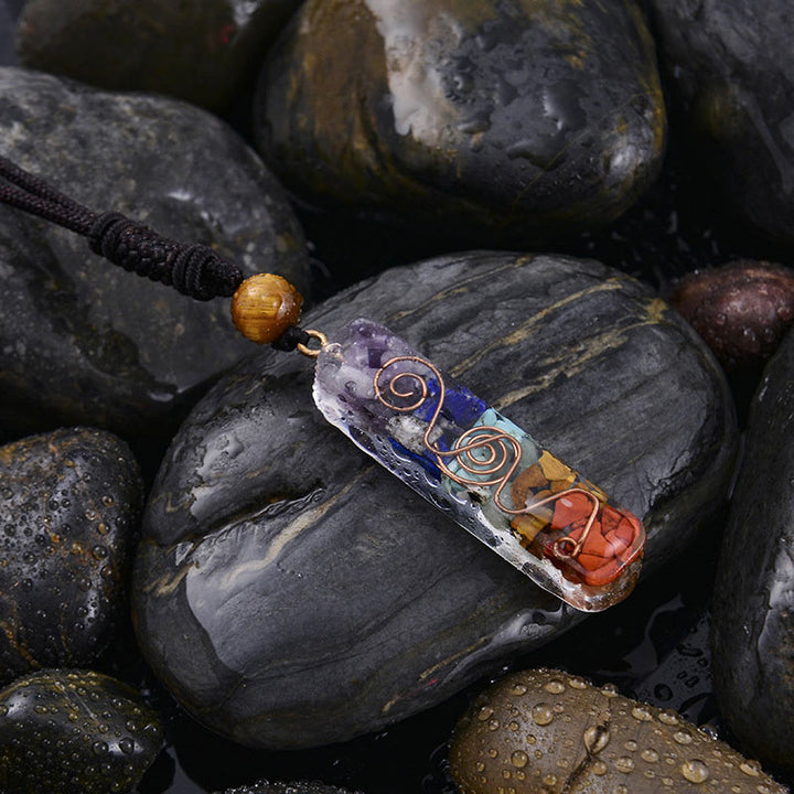Collana di guarigione dei chakra con orgone Olivenorma