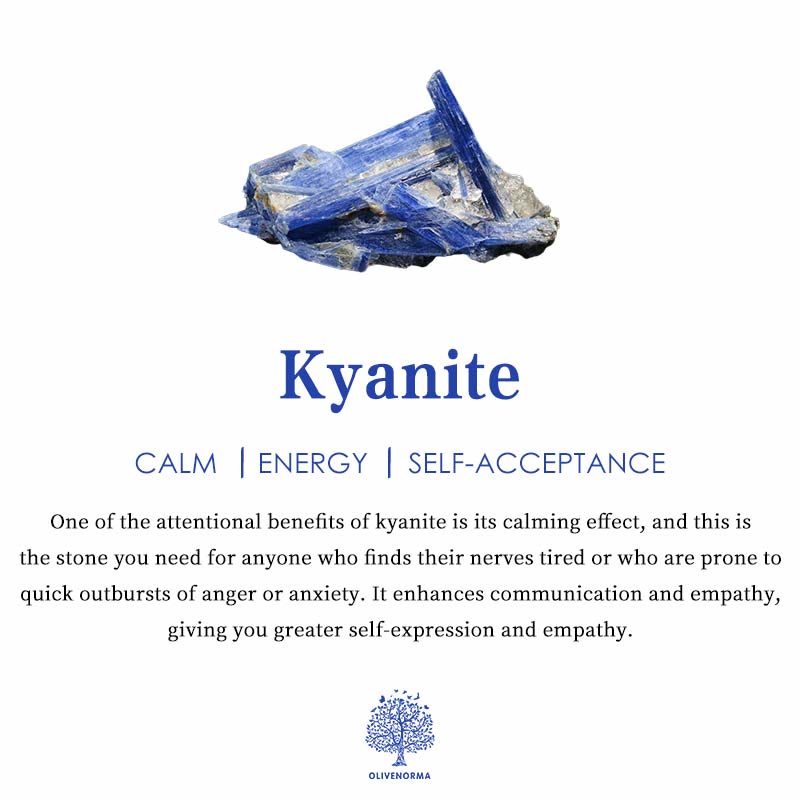 Olivenorma Natural Kyanite Crown Headband Pettine per capelli Gioielli
