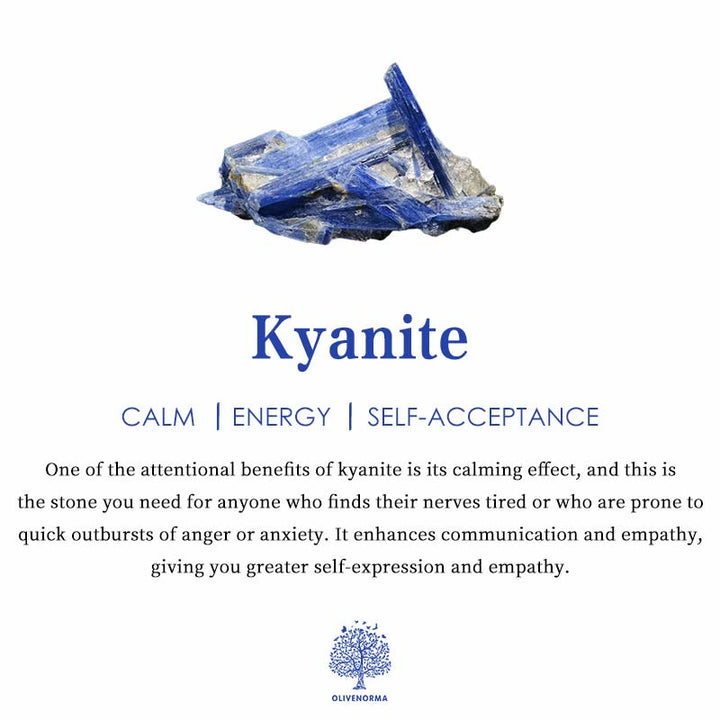 Olivenorma Natural Kyanite Crown Headband Pettine per capelli Gioielli
