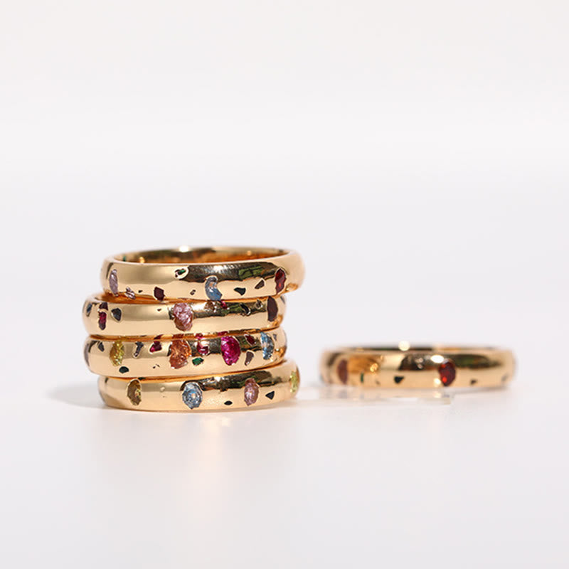 Anello Olivenorma Light Luxury Zircone colorato 