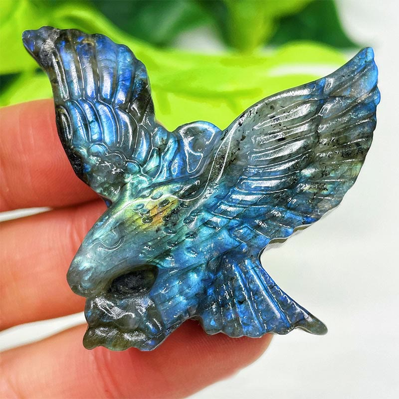 Ornamenti con faccia di luna in labradorite naturale Olivenorma , decorazione con pietre preziose 