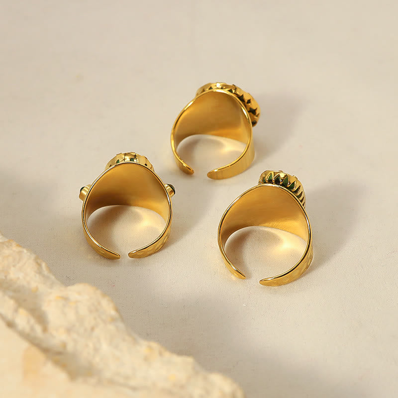 Anello regolabile Olivenorma in turchese africano