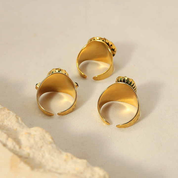 Anello regolabile Olivenorma in turchese africano