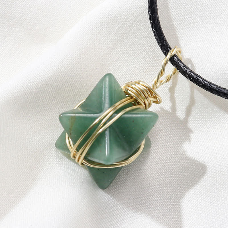DIVINE LIGHT VEHICLE - Collana Merkaba di cristallo