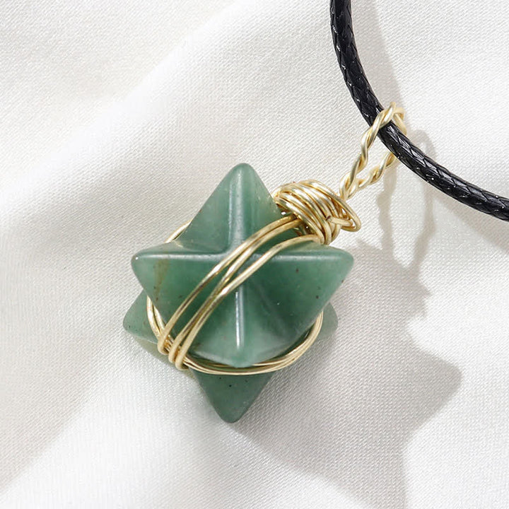 DIVINE LIGHT VEHICLE - Collana Merkaba di cristallo