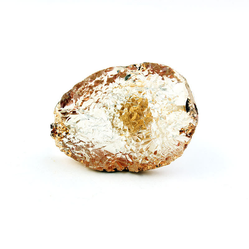 Anello con citrino e amazzonite Olivenorma 